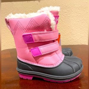 NEW Without Tags Cat & Jack Toddler Girls Winter Snow Boots Denver Pink Sz. 8